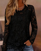 Holly | Basic Long Sleeve Lace Top