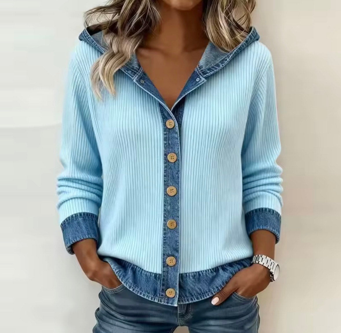 Senna™ | Denim Detail Shirt
