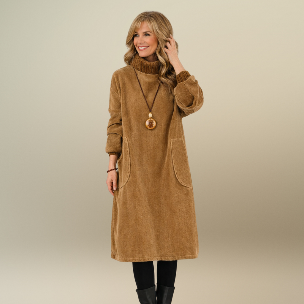 Jennie | Turtleneck Midi Dress